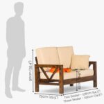 Solid Wood Crossia Sofa Set